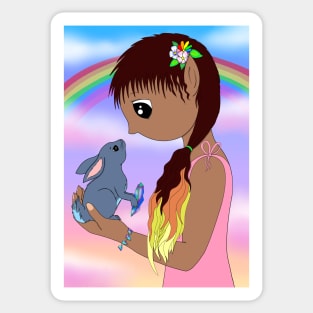 Fairy and Rabbit Sticker